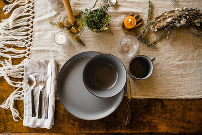 Enamelware Dining Collection - Slate Gray