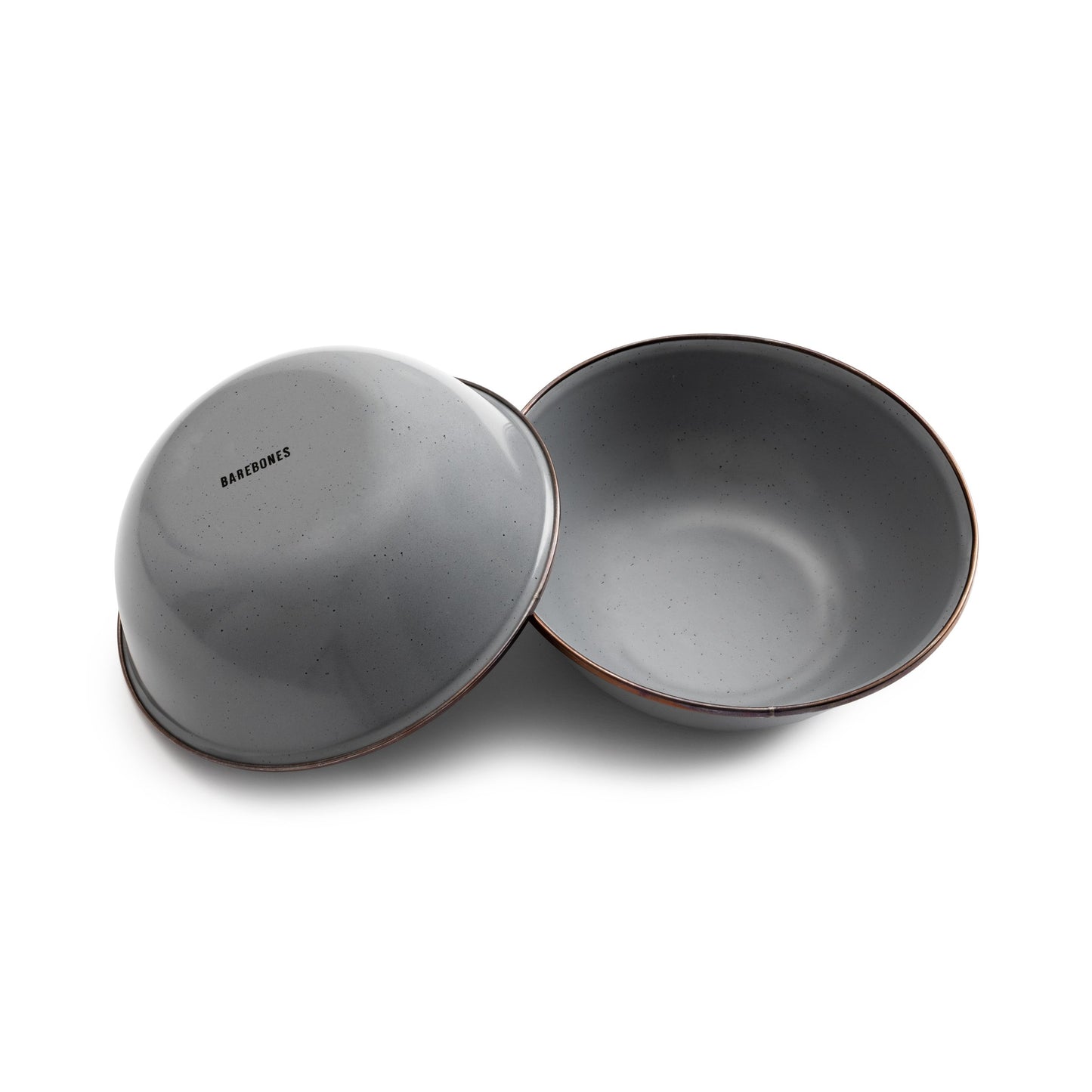 Enamel Bowl Set - Slate Gray