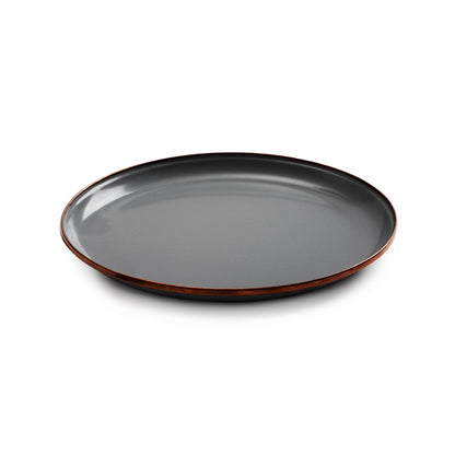 Enamel Deep Plate Set - Slate Gray