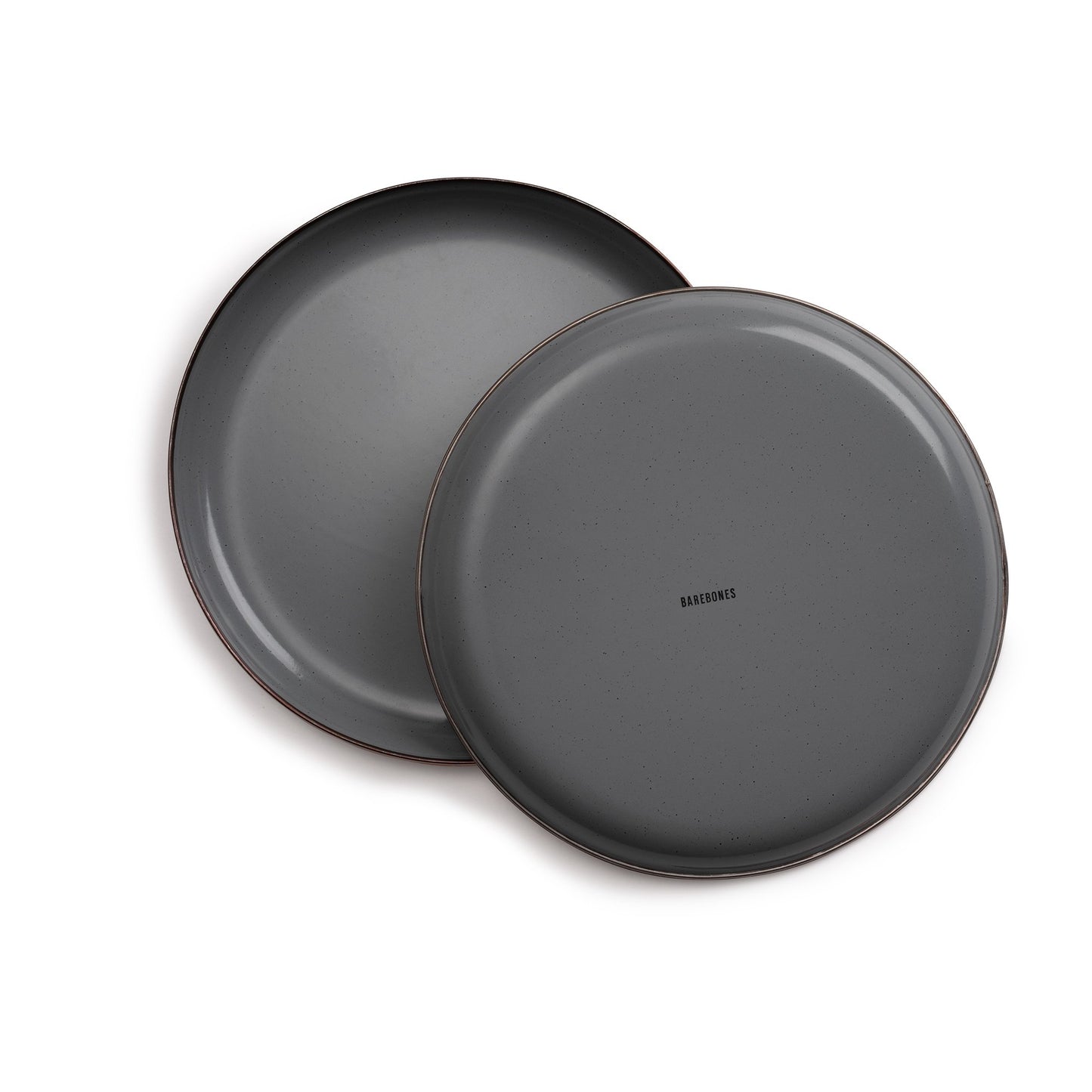 Enamel Salad Plate Set - Slate Gray