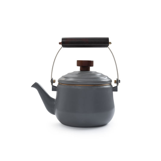 Enamel Teapot - Slate Gray