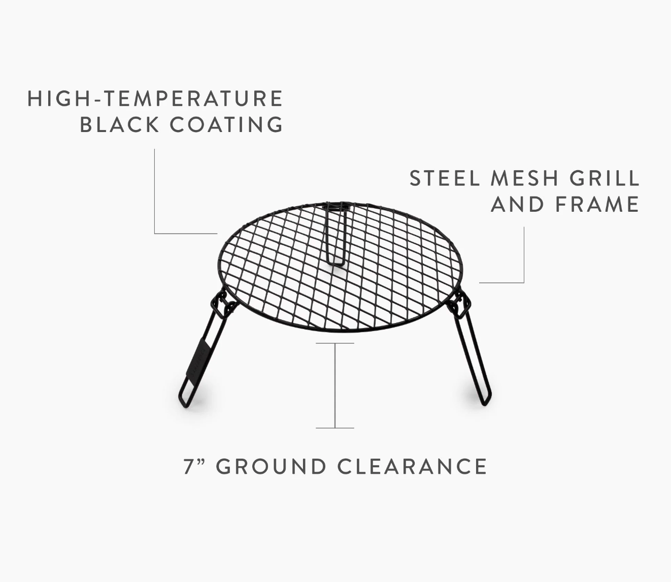 Firepit Grill Grate (with carrying case)